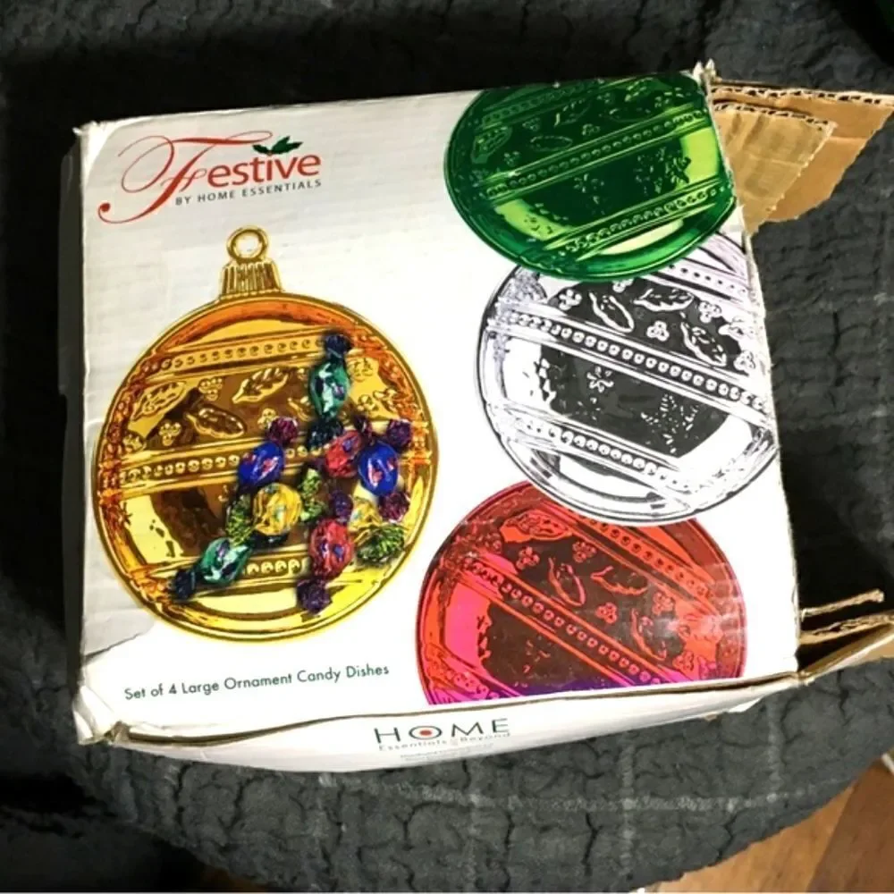 Home Essemtoals Christmas Candy Dishes